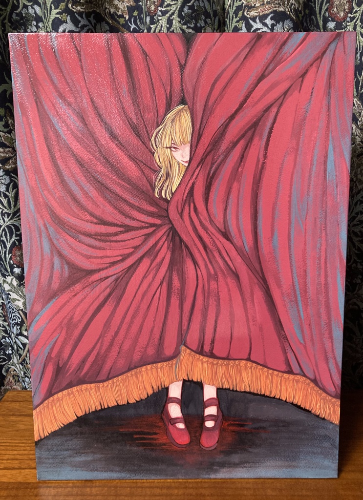 ( 原画作品 )朱唇皓歯