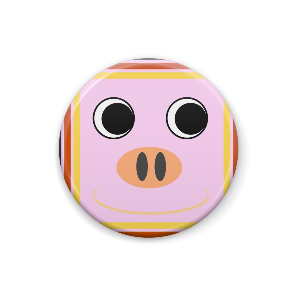 ピンクver25mm Can badge which was a pink color in base color.