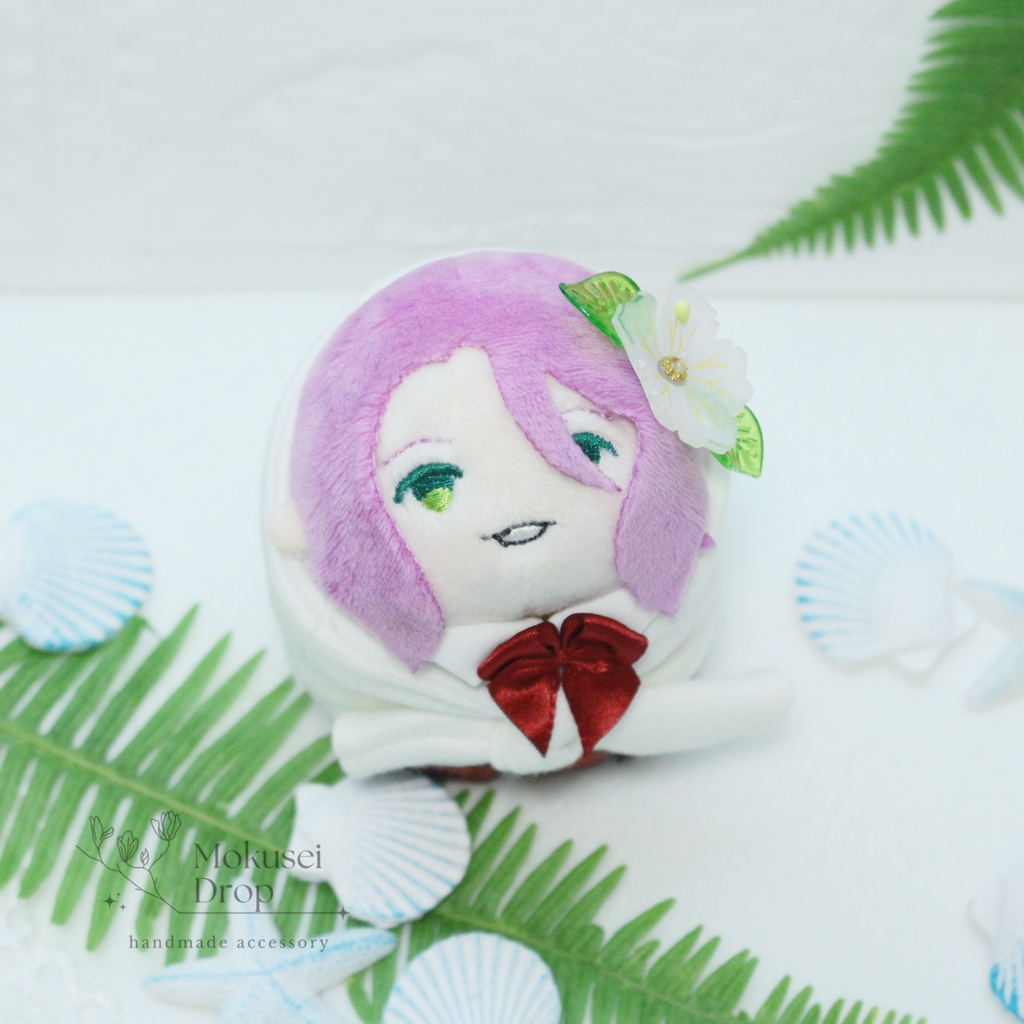 【即納品】ちょこんとふらわー ハイビスカス・白