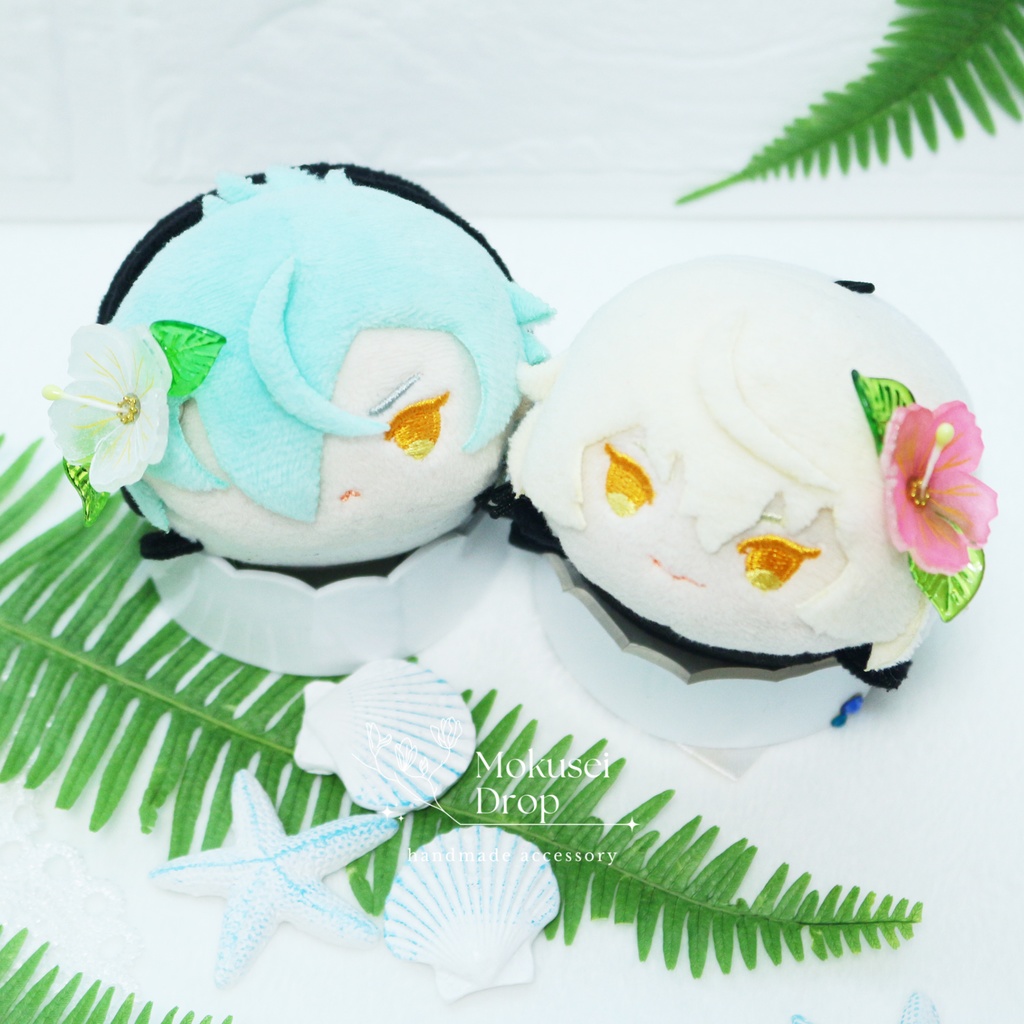 【即納品】ちょこんとふらわー ハイビスカス・白