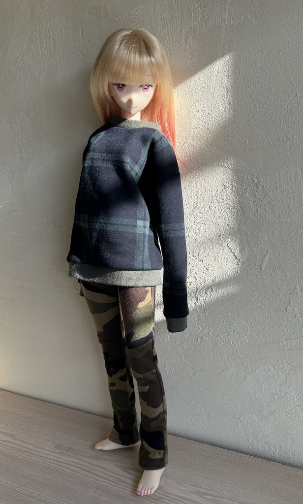 オビツ50、AZO2、GGR50サイズのゆったりトレーナー