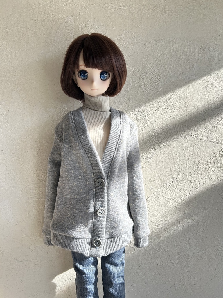 スマートドール、DD、AZO2、GGR50サイズのカーディガン