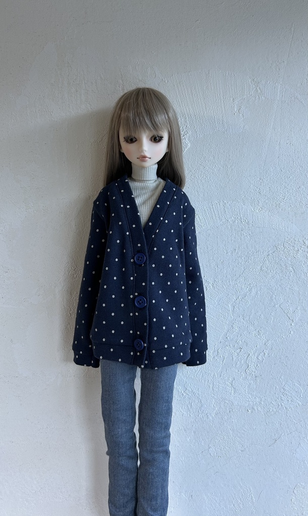 オビツ50、MDDサイズのゆったりカーディガン