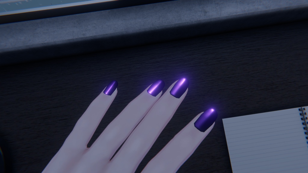 【対応と色追加!】メタリックっぽいネイル