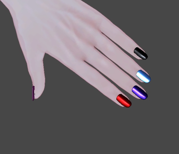 【対応と色追加!】メタリックっぽいネイル