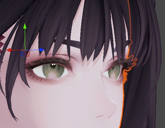 【無料】深澄ちゃんの目と眉毛の色を変えるマスク