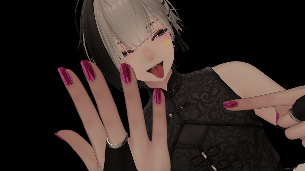 泣夜対応 シンプルネイルチップ