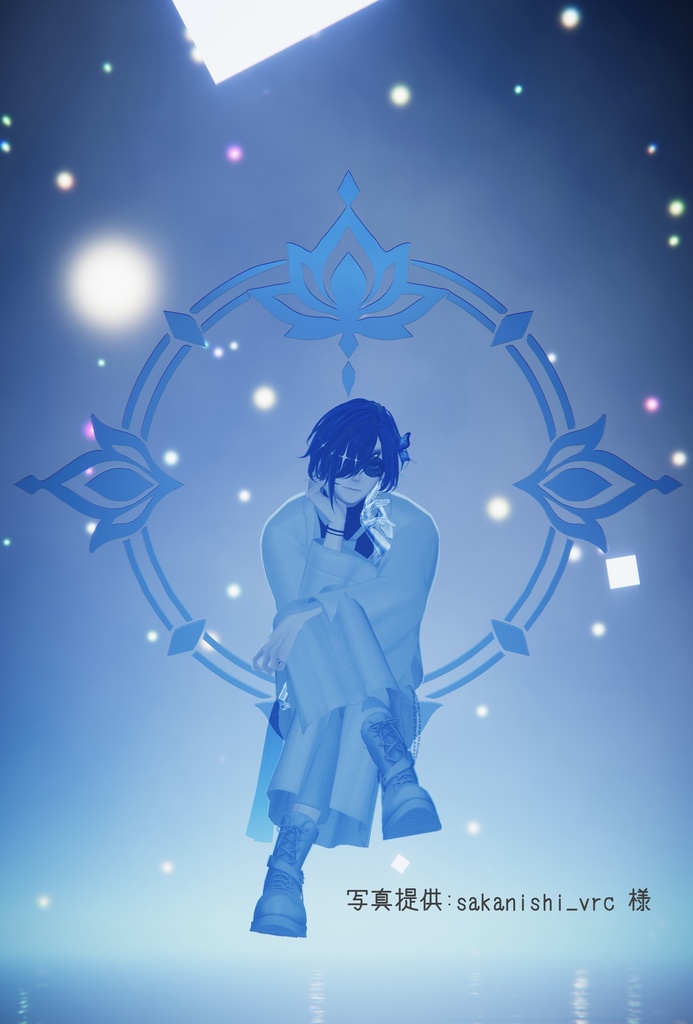 蓮の花の後光