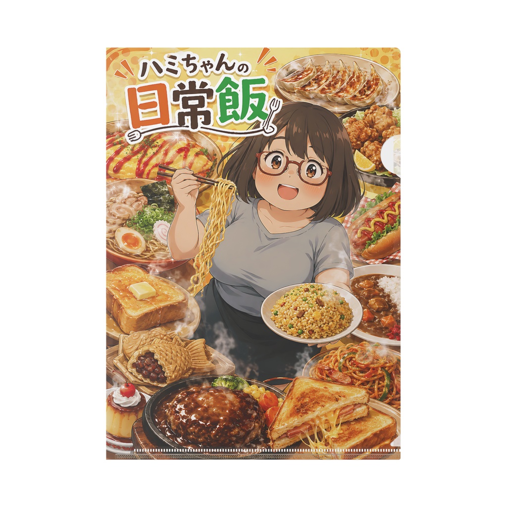 ハミちゃんの日常飯 A4クリアファイル ハミちゃん