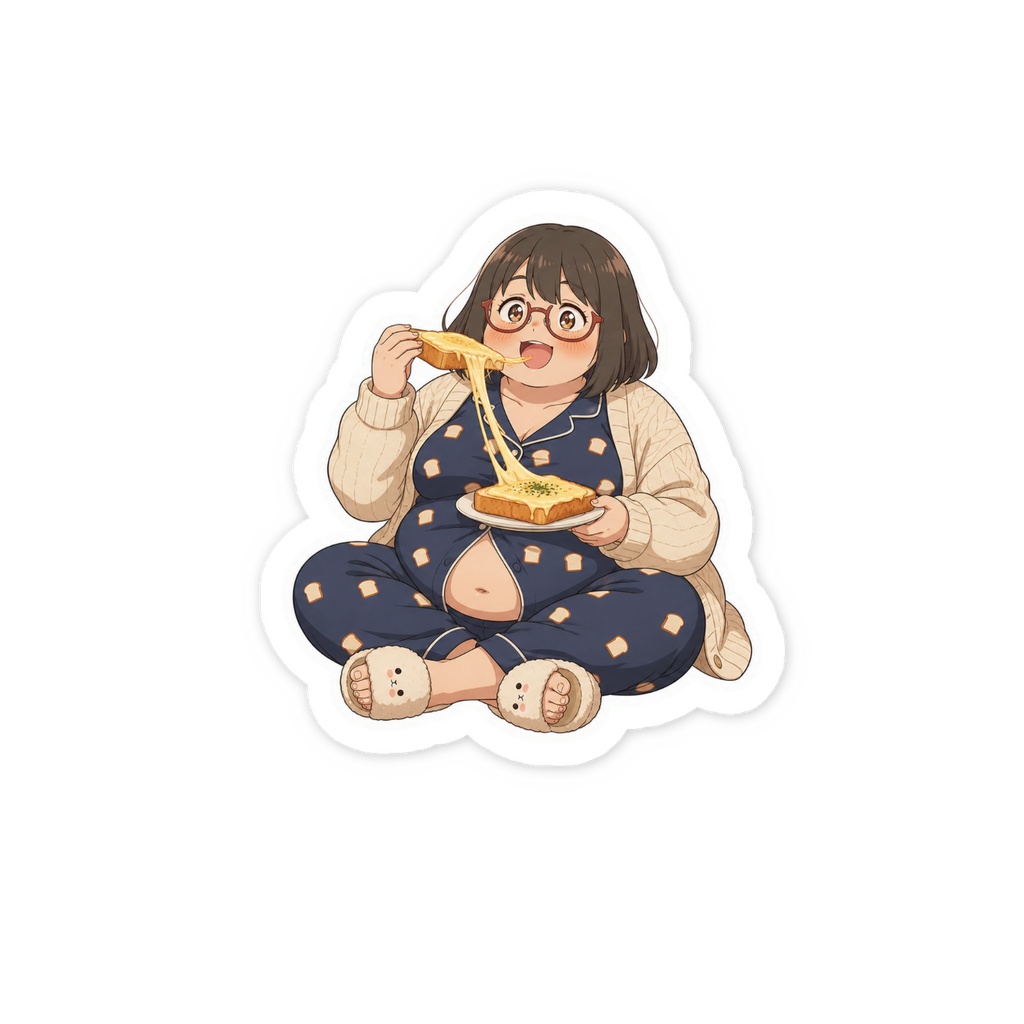 ハミちゃんの日常飯 ステッカー ハミちゃん1
