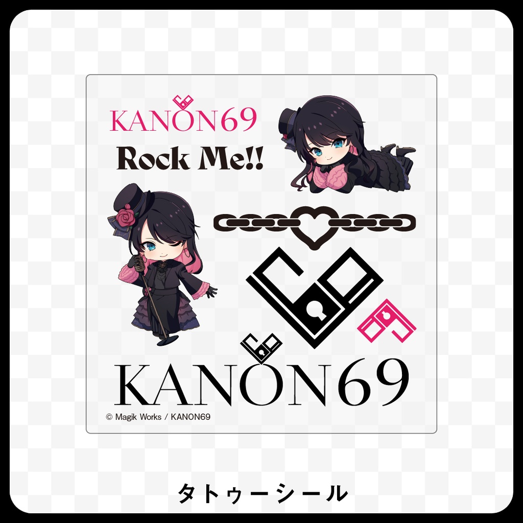 奏音69 タトゥーシール［KANON69 LIVE MAGIKLAND 2026 “傑作”］【10月以降お届け】