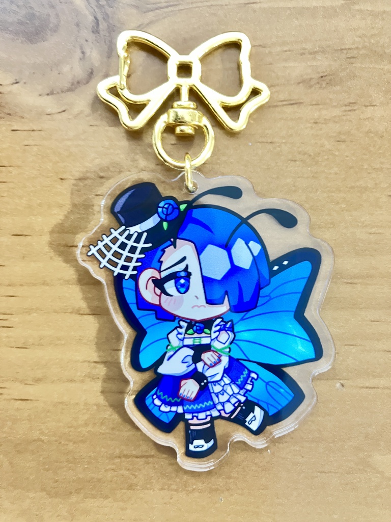 【12色連作】ミニデフォルメアクリルキーホルダー2種