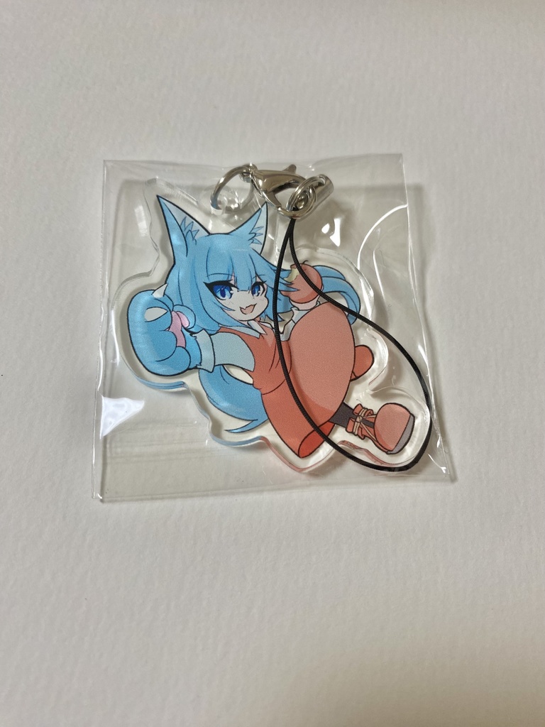 白狼フィル アクリルキーホルダー