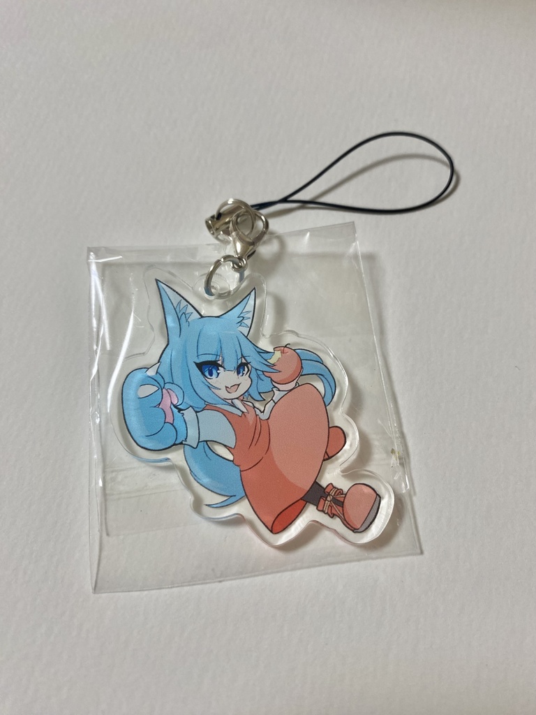 白狼フィル アクリルキーホルダー