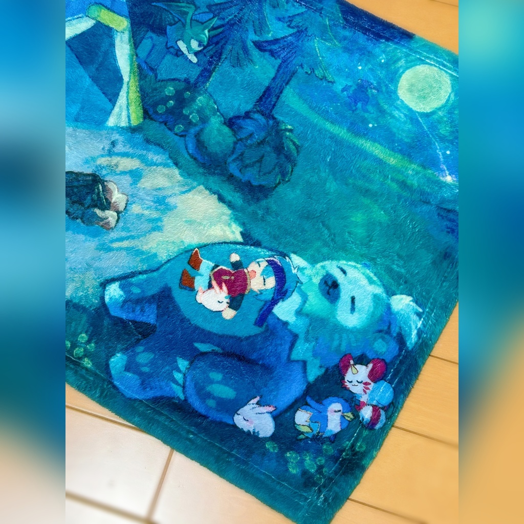 ふわふわミニブランケット