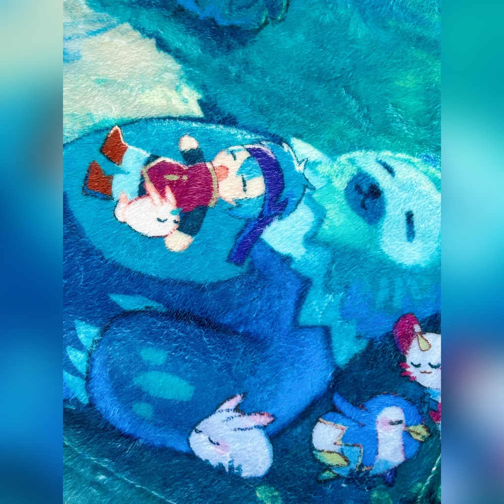 ふわふわミニブランケット