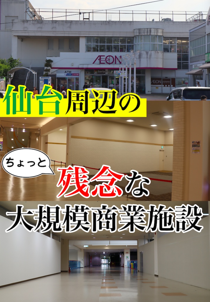 【自家通販】仙台周辺のちょっと残念な大規模商業施設