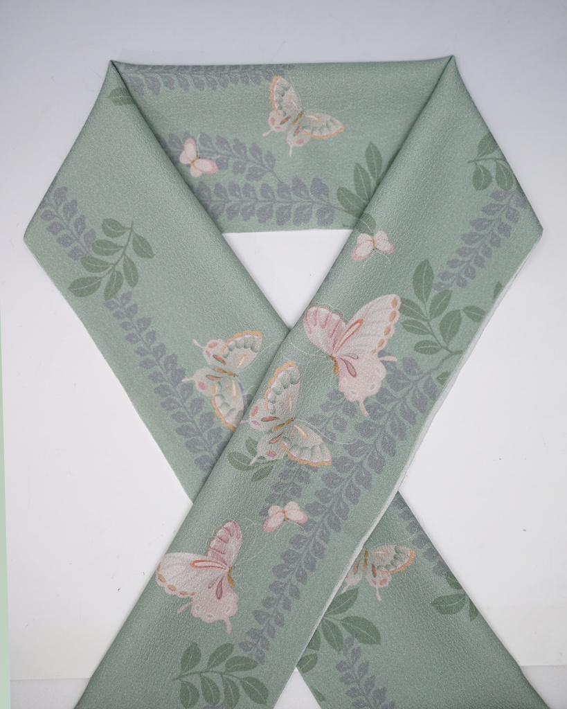 即納：半衿　藤に蝶