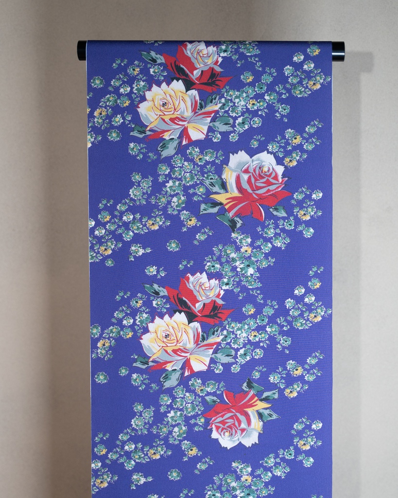 Vivid blossom 小紋反物