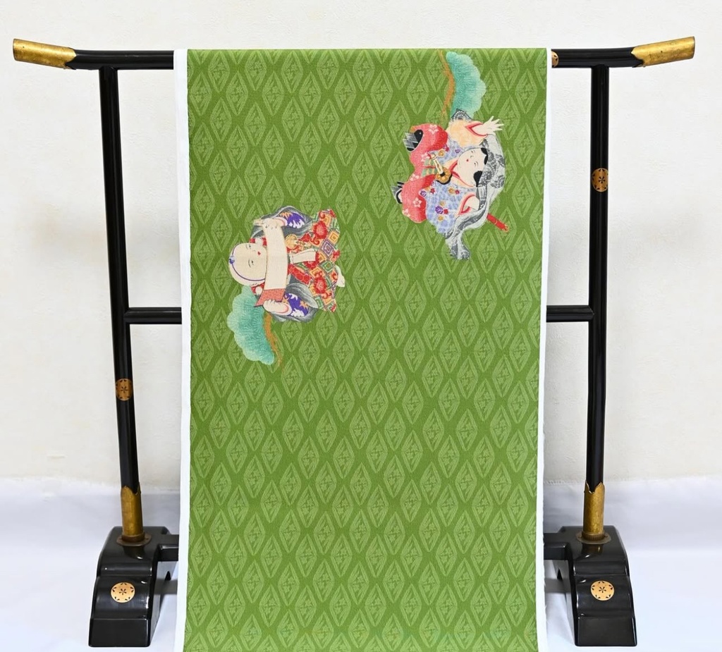 受注: 牛若丸 仕立て上がり名古屋帯