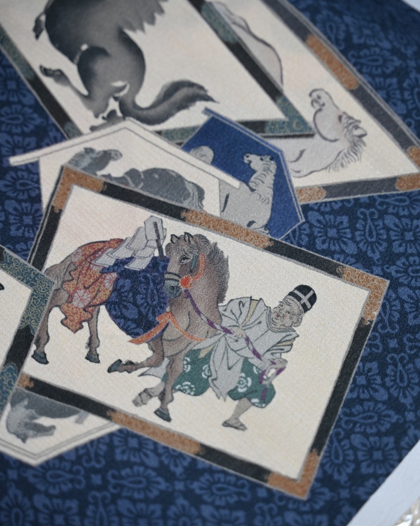 11/8販売開始: 馬九行久 仕立て上がり名古屋帯