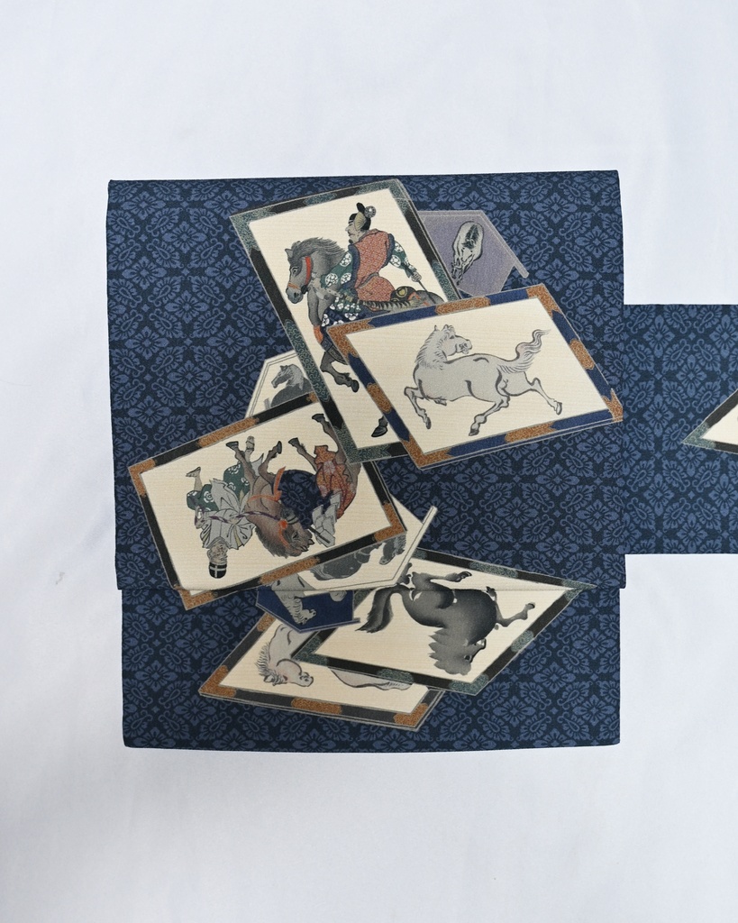 11/8販売開始: 馬九行久 仕立て上がり名古屋帯