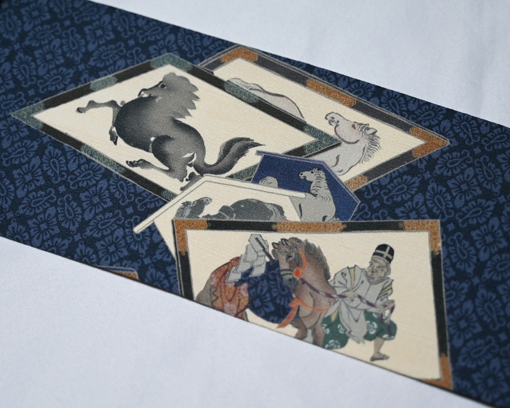 11/8販売開始: 馬九行久 仕立て上がり名古屋帯