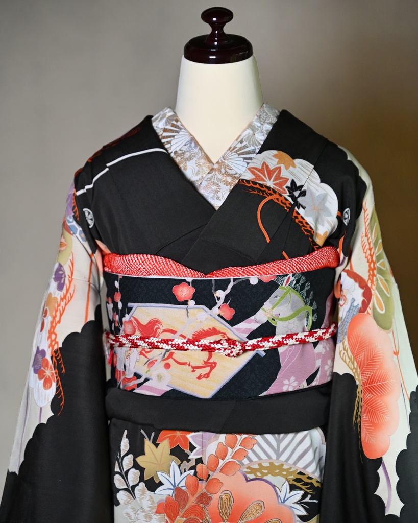 初詣  仕立て上がり名古屋帯