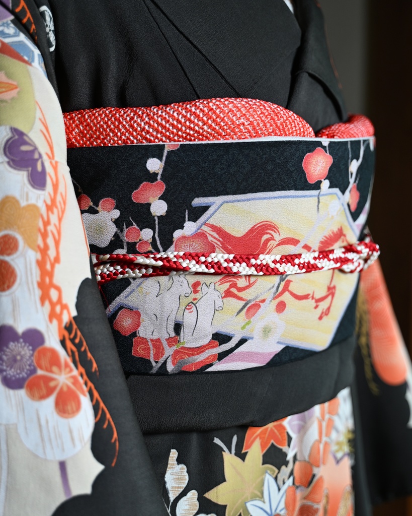 初詣  仕立て上がり名古屋帯