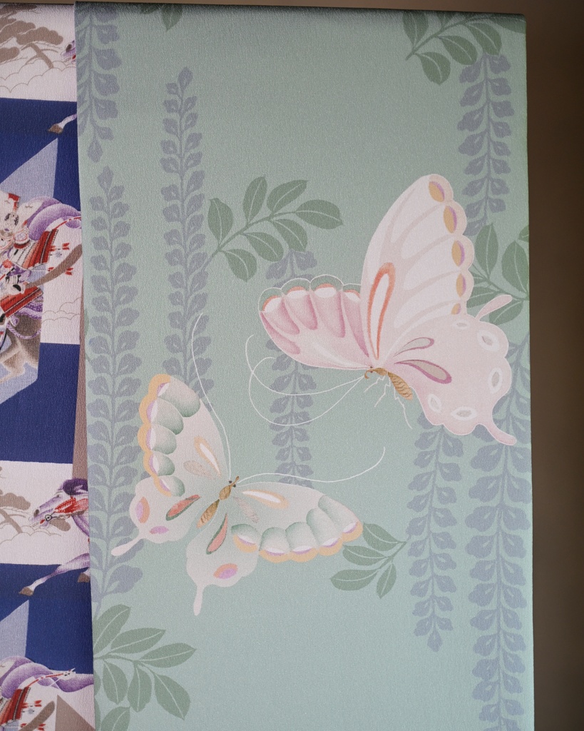 即納品:昼夜帯 源平合戦&蝶に藤