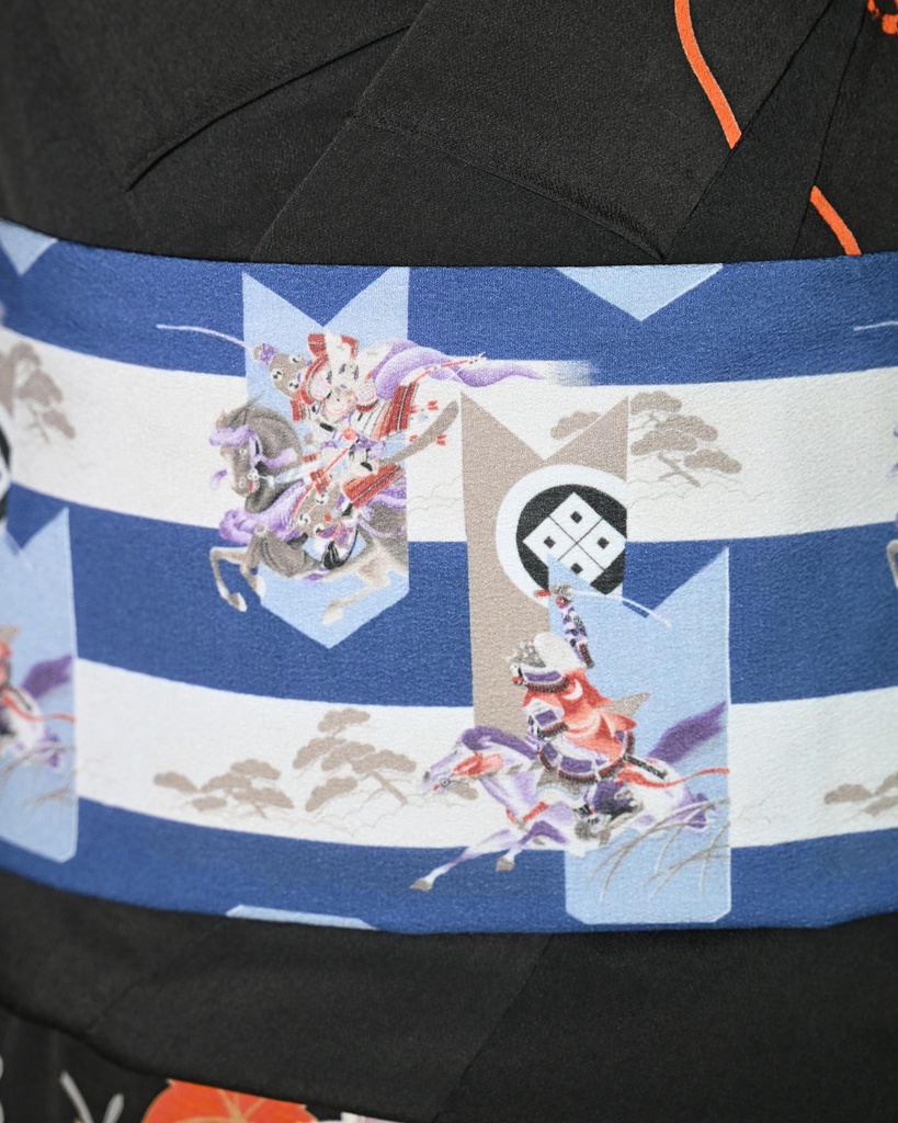 即納品:昼夜帯 源平合戦&蝶に藤