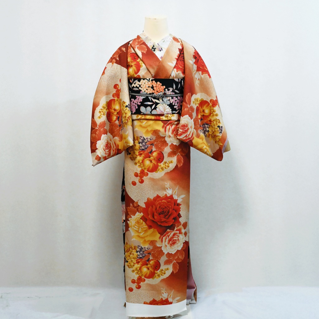 モカ様専用ページ (薔薇に果物着尺反物)