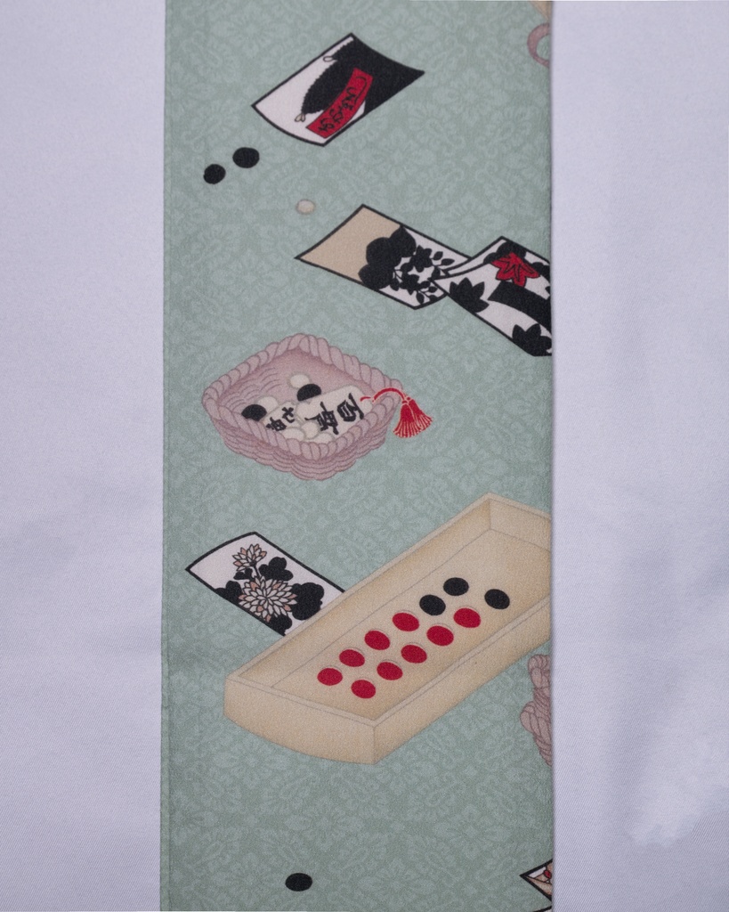即納:花札の半幅帯