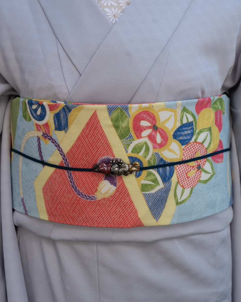 即納:橘に御簾 名古屋帯