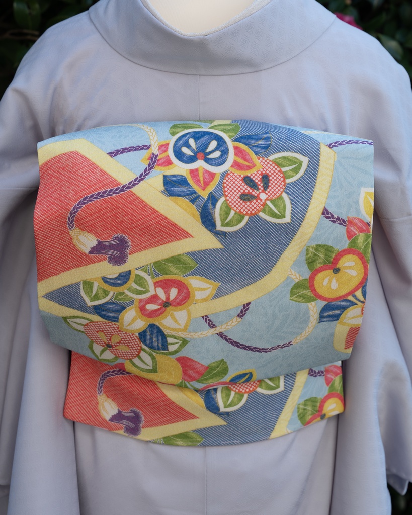 即納:橘に御簾 名古屋帯