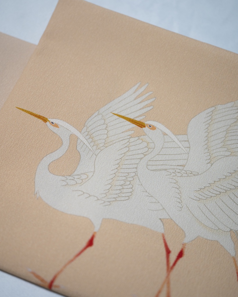 受注(6月下旬発送):日暮れの舟遊び 仕立て上がり名古屋帯