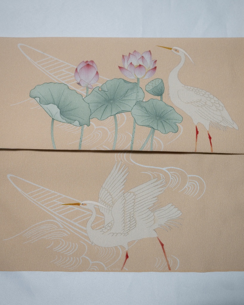 受注(6月下旬発送):日暮れの舟遊び 仕立て上がり名古屋帯