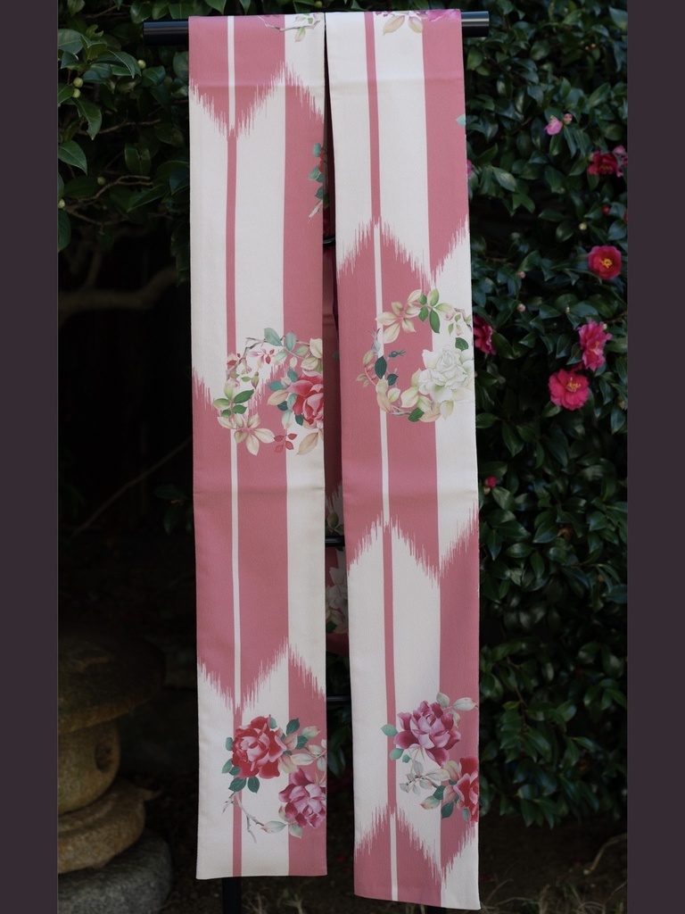 即納(1-2日で発送) 薔薇で紡ぐ物語 半幅帯