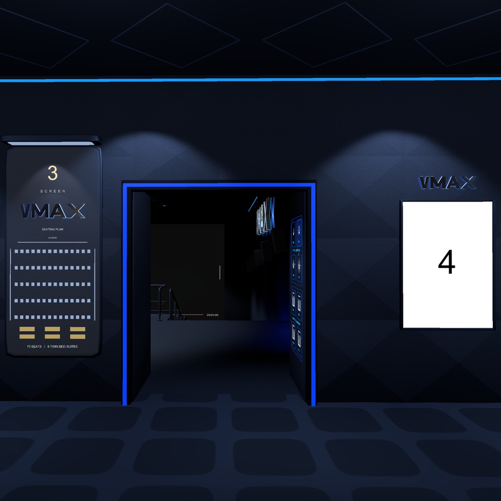VMAX CINEMA【販売ワールド】 VRChat向けシネマ・ワールド