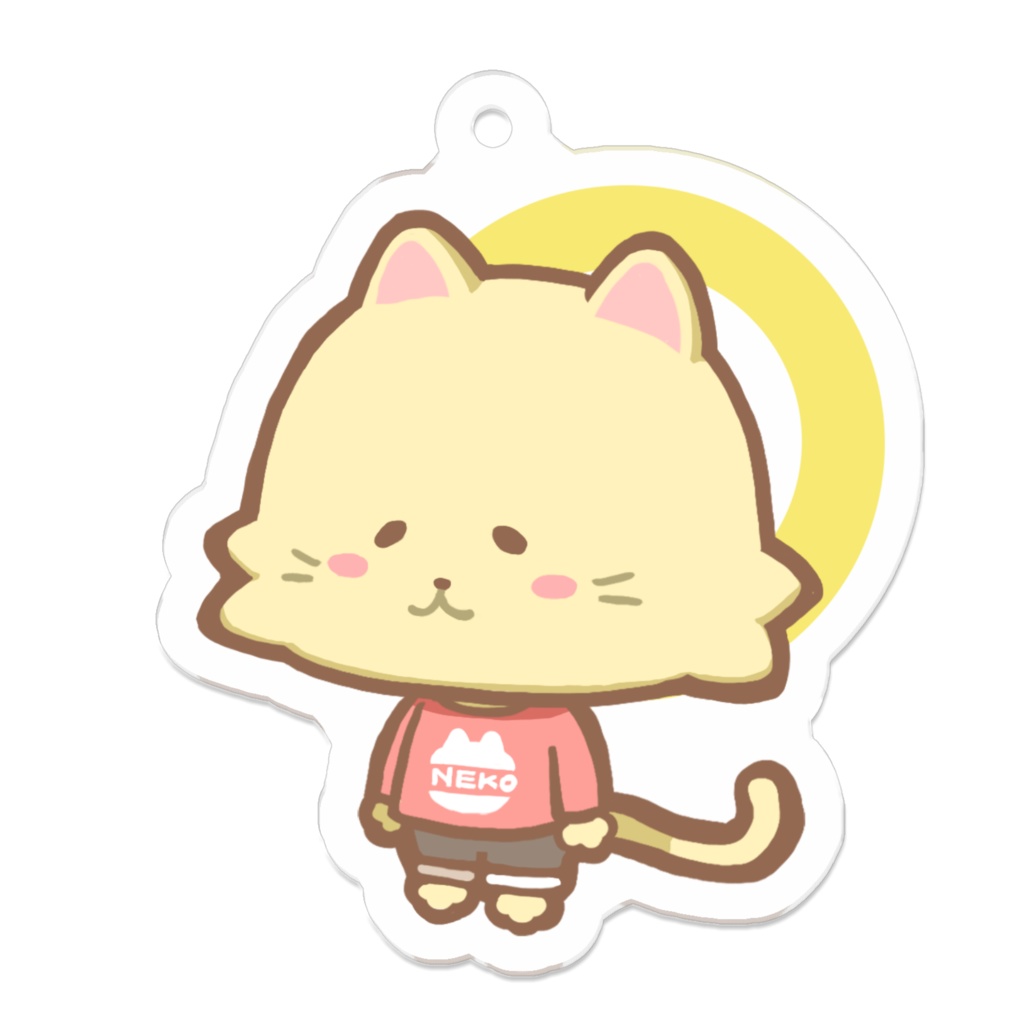 ゆるネコのアクリルキーホルダー