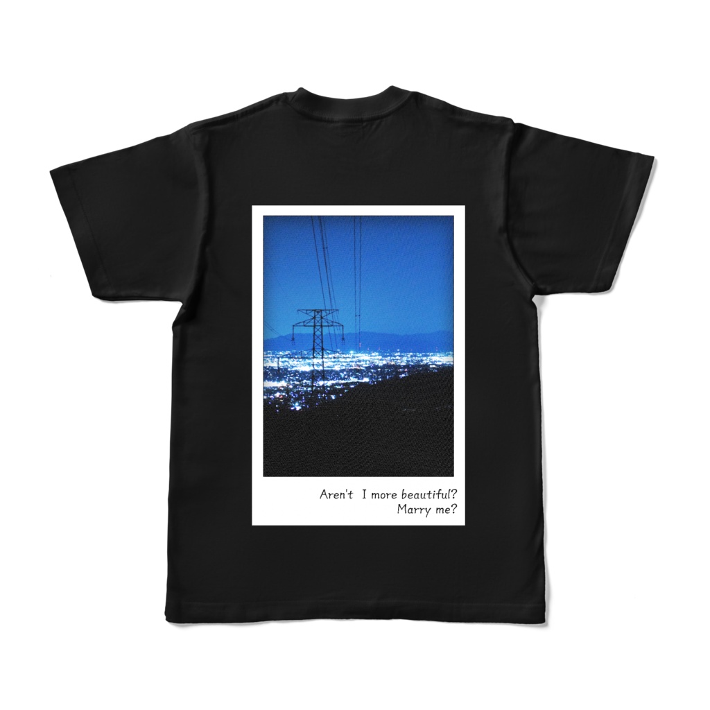 【常設】私の方が綺麗だろTシャツ(背面プリント)