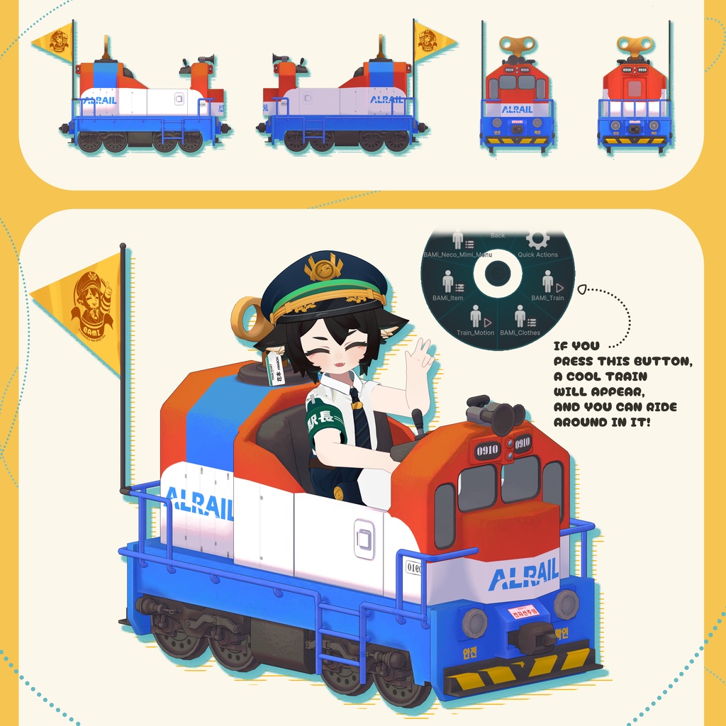 オリジナル3Dモデル「BAMi」ver 1.5.5 Facial Default Inclusion