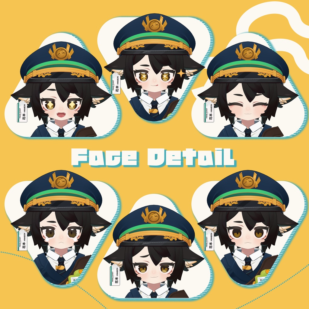 オリジナル3Dモデル「BAMi」ver 1.5.5 Facial Default Inclusion