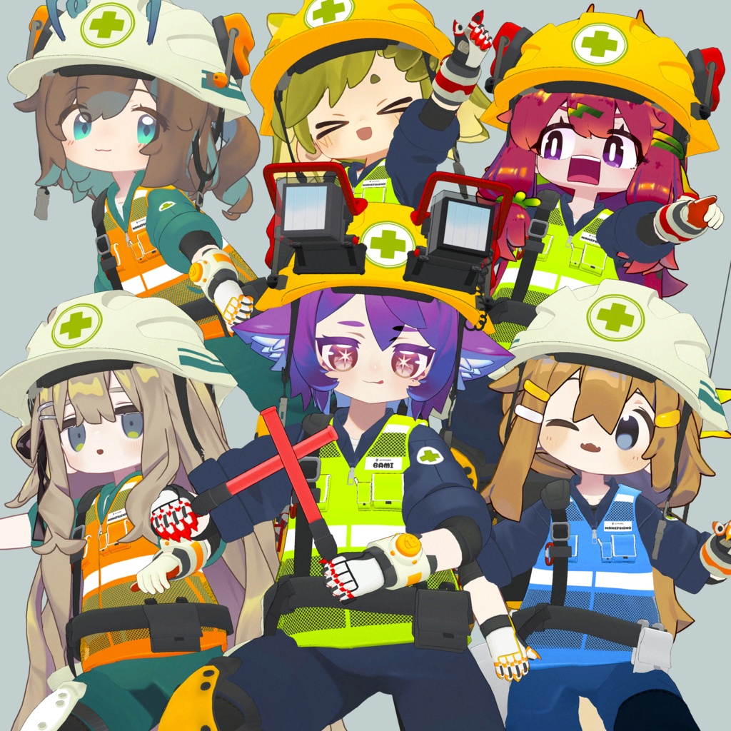 ⛑️ALPHANO#SUPER_SHIGOTO_BAMi & Mamefriends