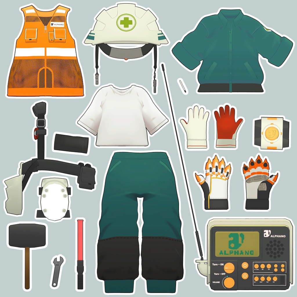 ⛑️ALPHANO#SUPER_SHIGOTO_BAMi & Mamefriends