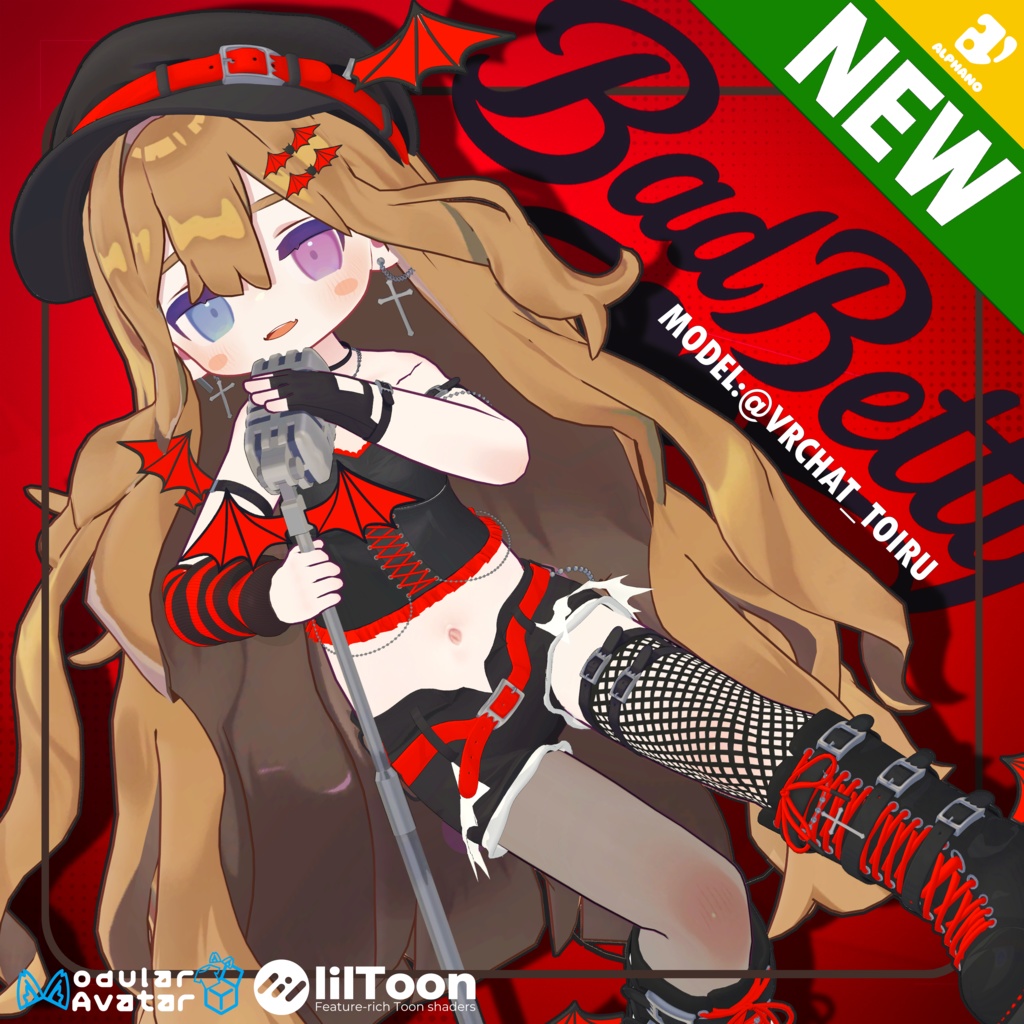 🚨【SALE】🚨🎃🦇#ALPHANO SUPER_MAME_BadBetty🦇🎃【5アバター対応】