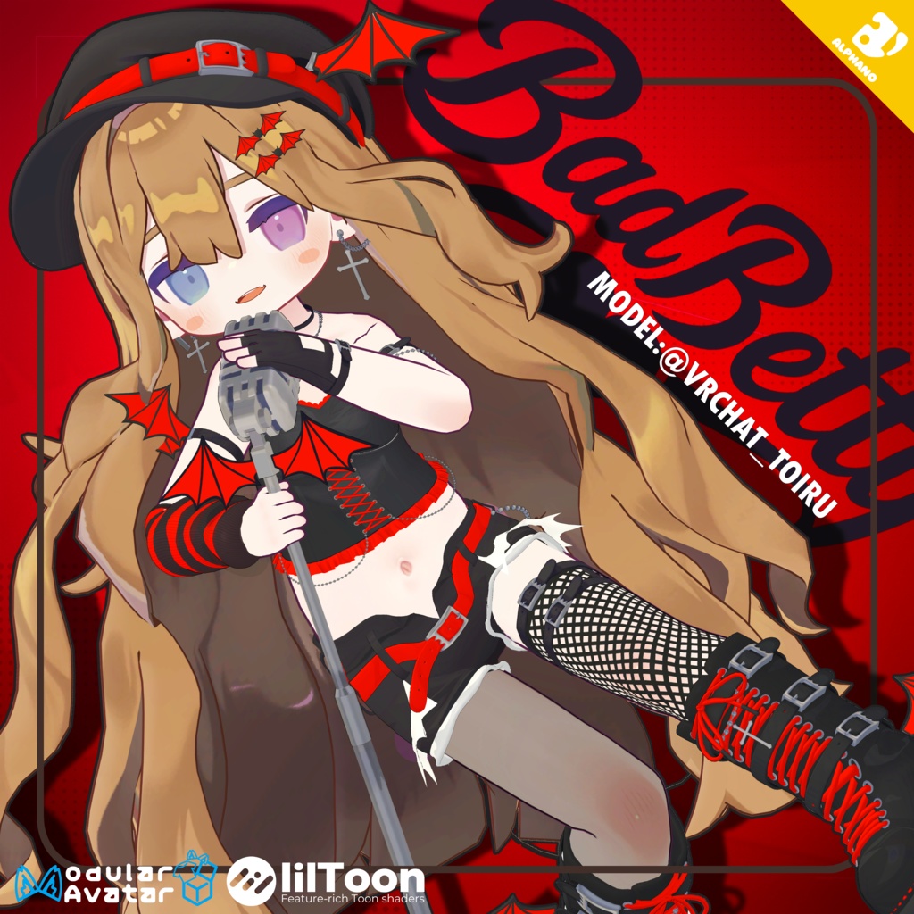 🚨【SALE】🚨🎃🦇#ALPHANO SUPER_MAME_BadBetty🦇🎃【5アバター対応】