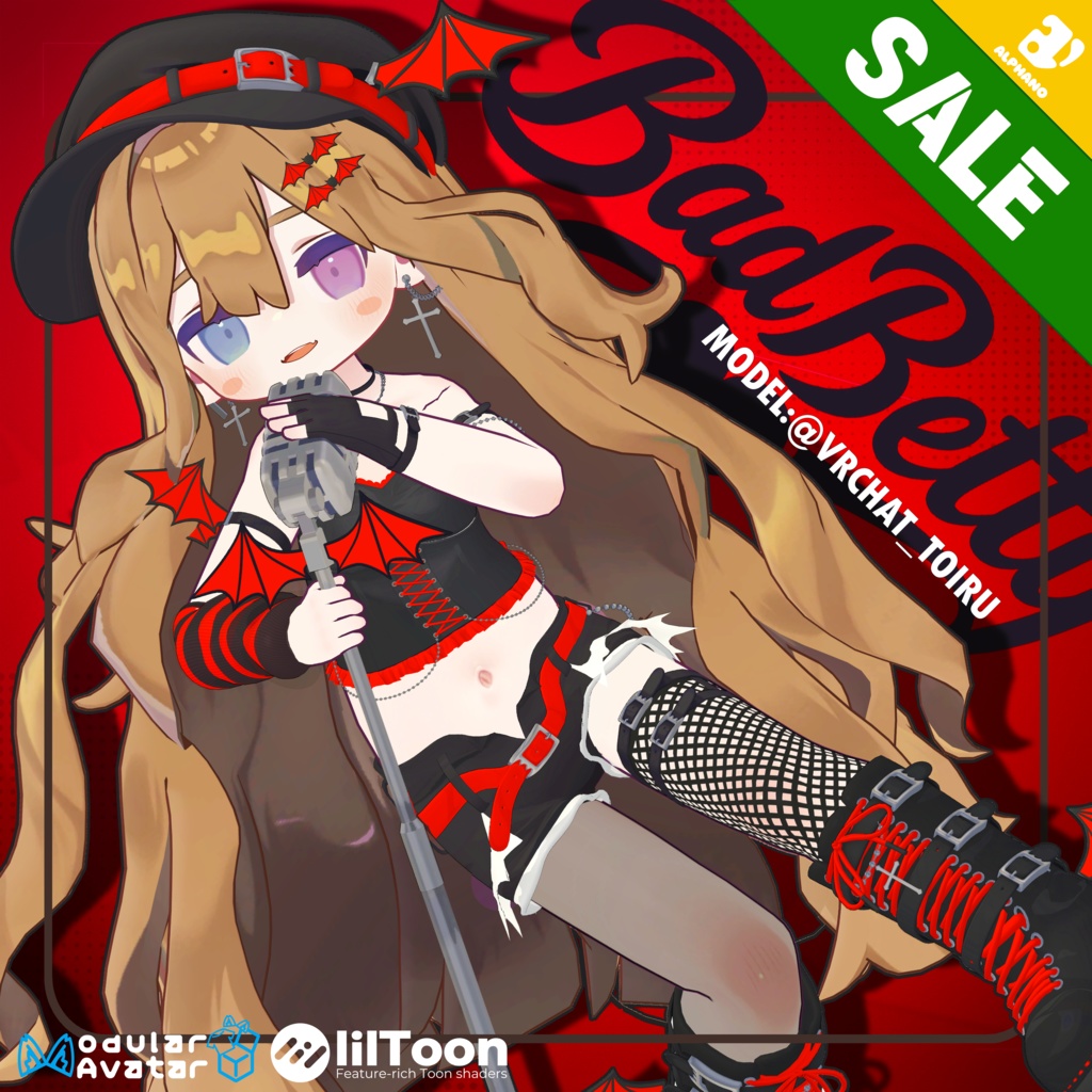 🚨【SALE】🚨🎃🦇#ALPHANO SUPER_MAME_BadBetty🦇🎃【5アバター対応】