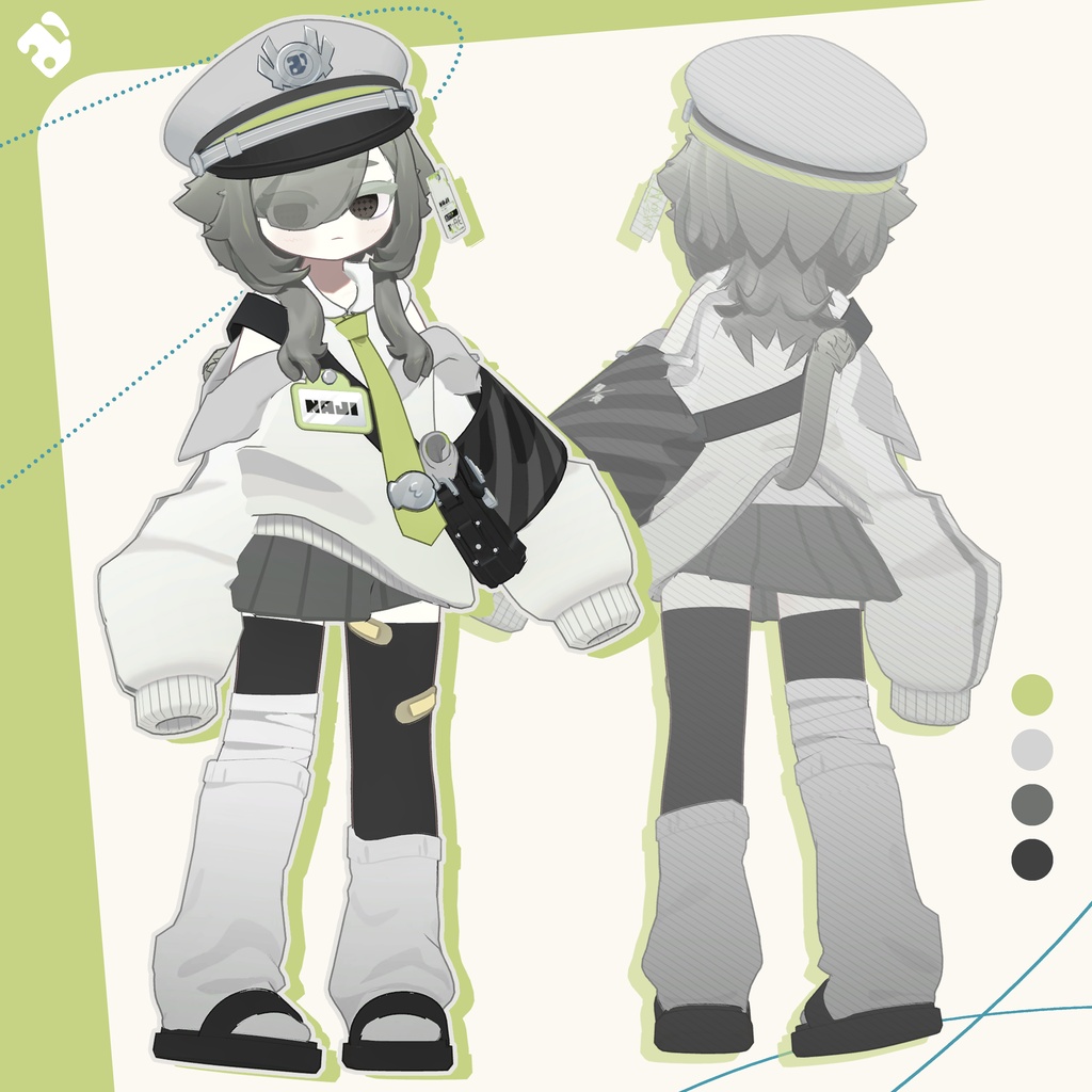 オリジナル3Dモデル「NAJi」 1.0.7【MochiFitterプロファイル対応】