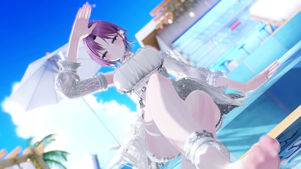 【11 avatars】【VRC Hair】 Short_Layered_Hair